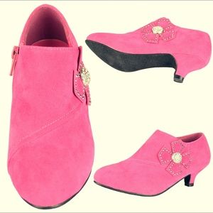 Girls High Heel Rhinestones Dress Shoes HDAY-104
